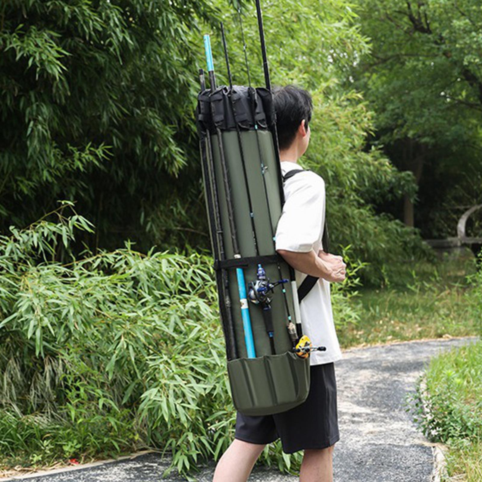 Fishing Rod Case - Angelruten-Aufbewahrungstasche aus Oxford-Gewebe, Hartschalenkoffer, leichter Organizer