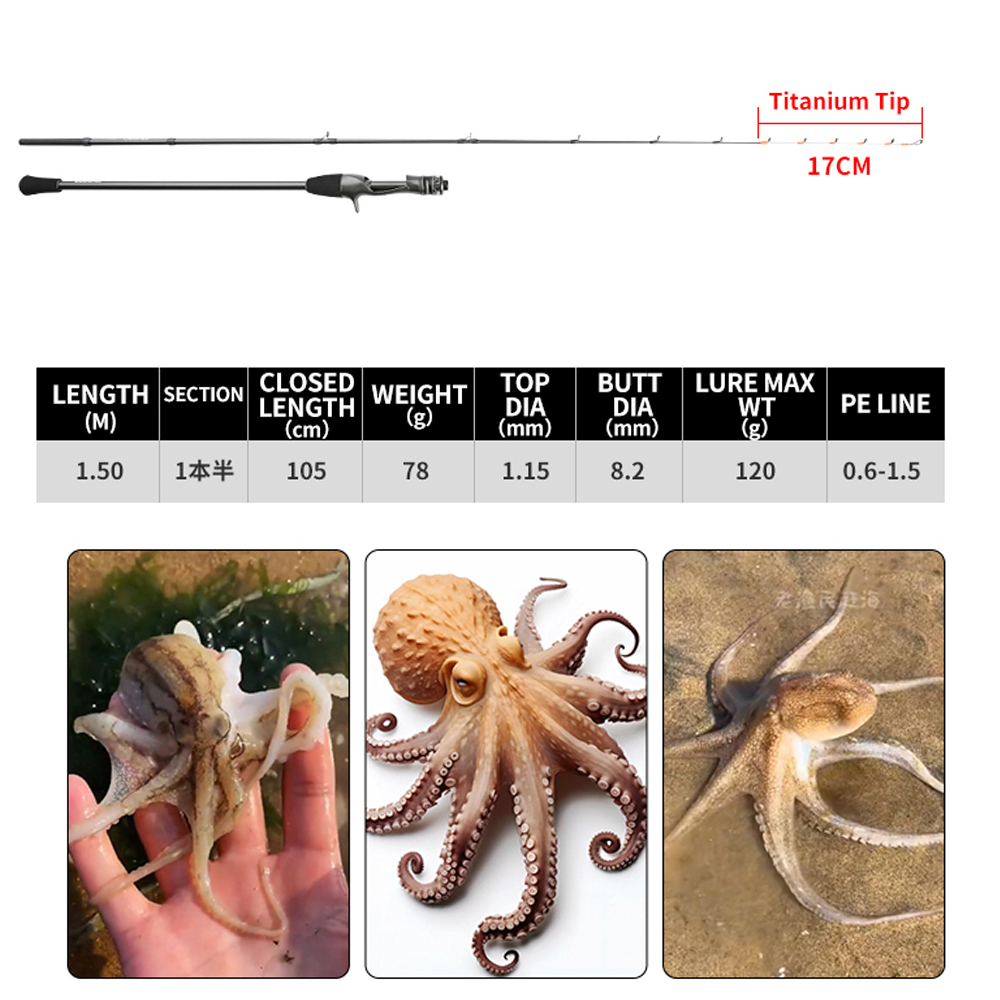 Johncoo 150 Tintenfisch-Angelr – Fishing Rod Surf Bewertung und Preis